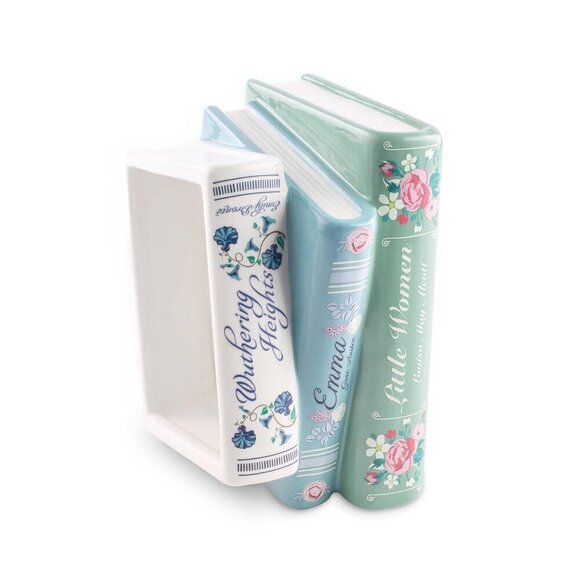 Stacked Books Ceramic Planter - Picture 2 of 2